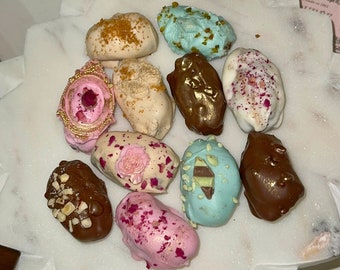 Gourmet stuffed chocolate covered dates gourmet dates fancy dates eid party favors ramadan gift eid dessert ramadan gift ramadan favors