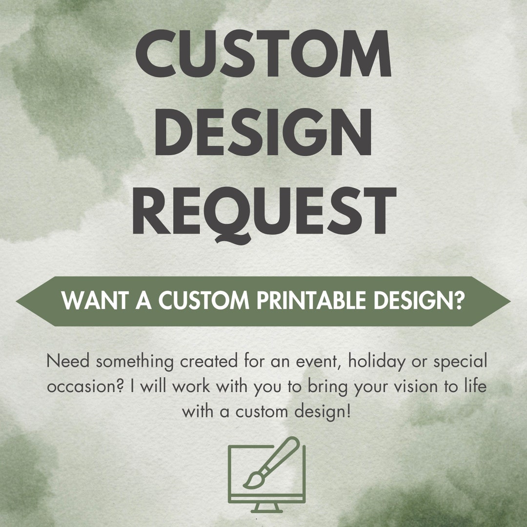 Custom Printable Design, Personalized Prints, Digital File, Holiday ...
