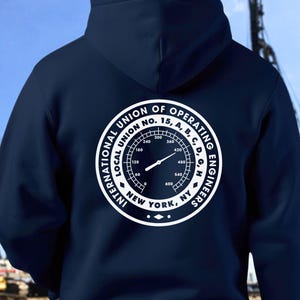 Local 15 Operating Engineers Sweatshirt, Heavy Equipment Operator Shirt, Proud Union Hoodie, Blue Collar, Union Operator Hoodie
