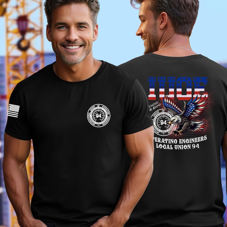 Operating Engineer Local 94 Operating Engineers Local 94 T-shirt, Custom Union Shirt, USA Flag ...