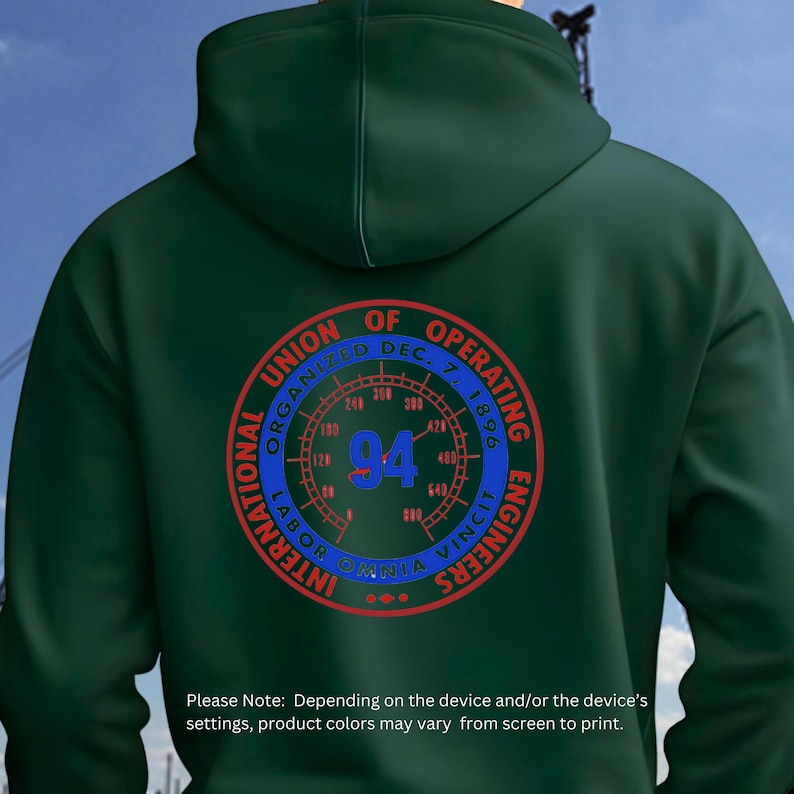Operating Engineer Local 94 Local 94 Operating Engineer Hoodie, Custom Sweatshirt, Unisex, Union ...