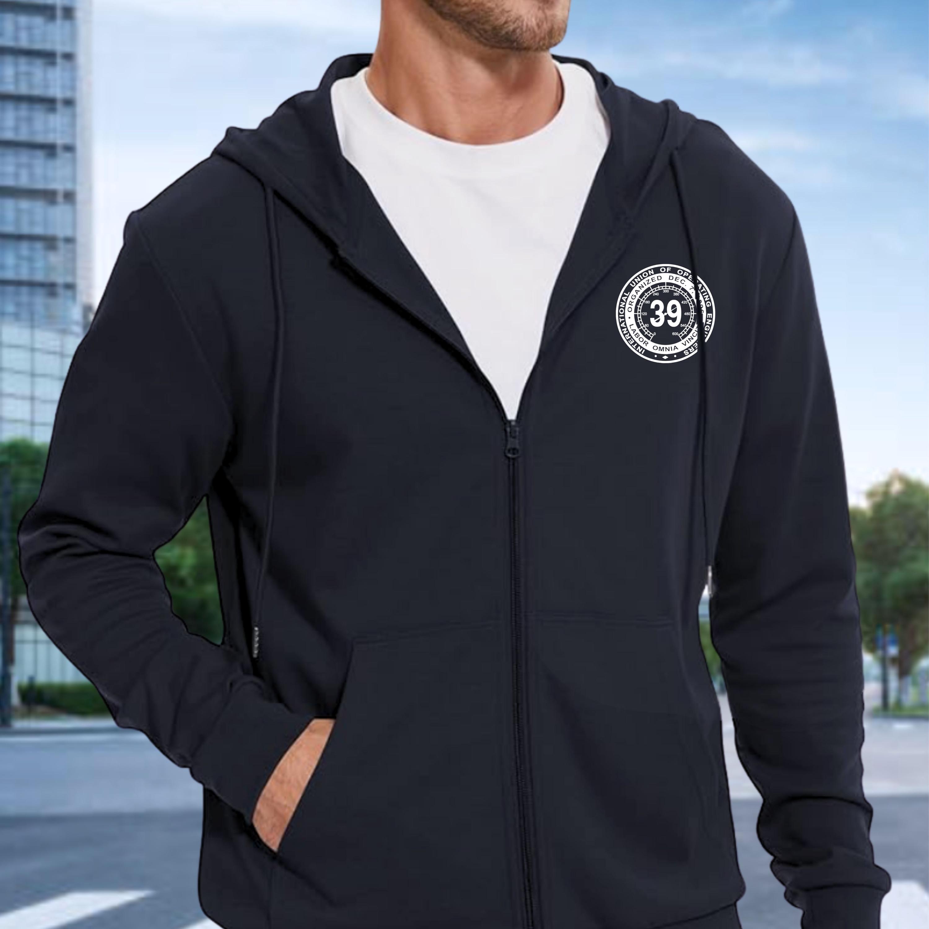 Operating Engineers Local 39 Full Zip Hooded Sweatshirt Jacket