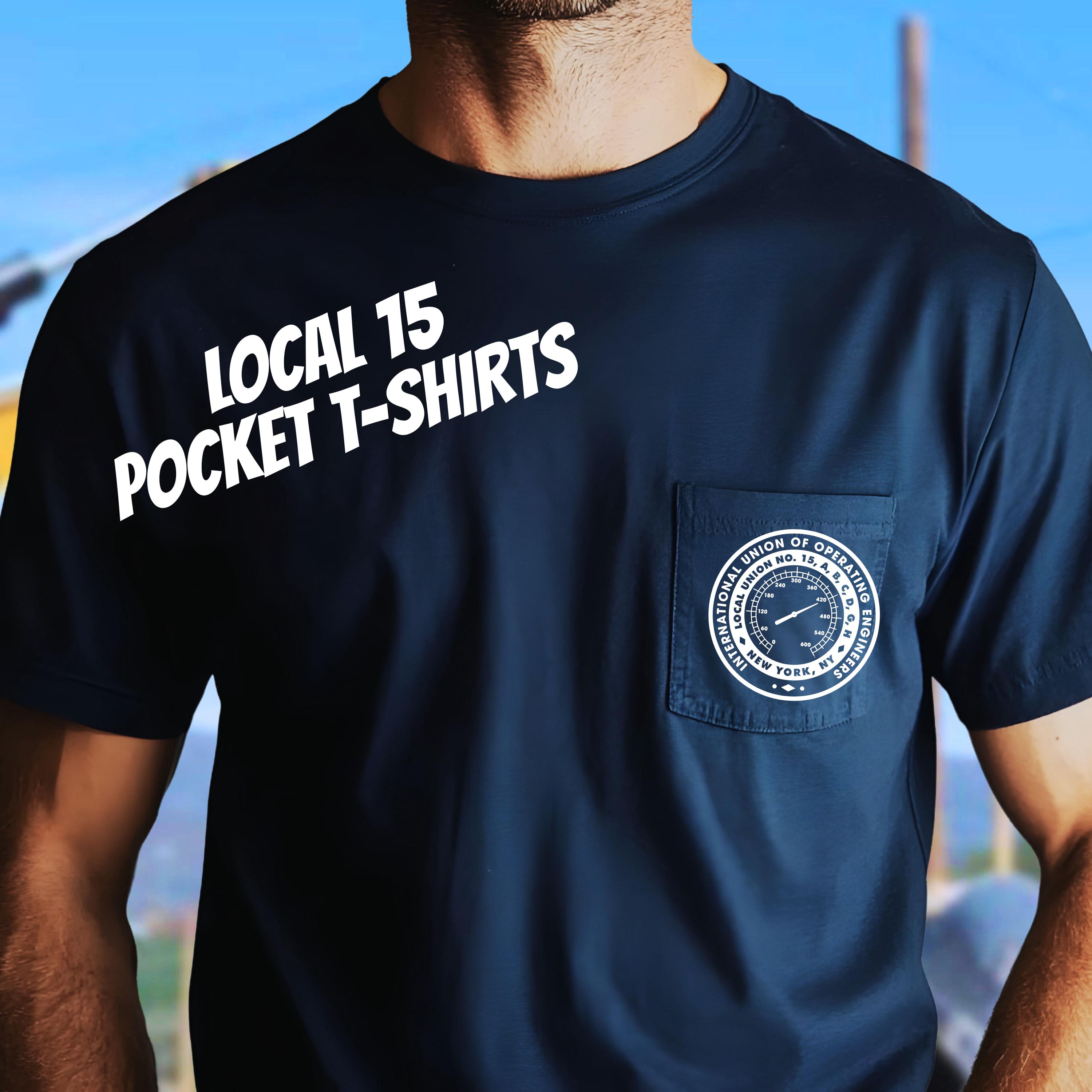 IUOE Local Union 15 Pocket Tshirt, Operating Engineers Unisex