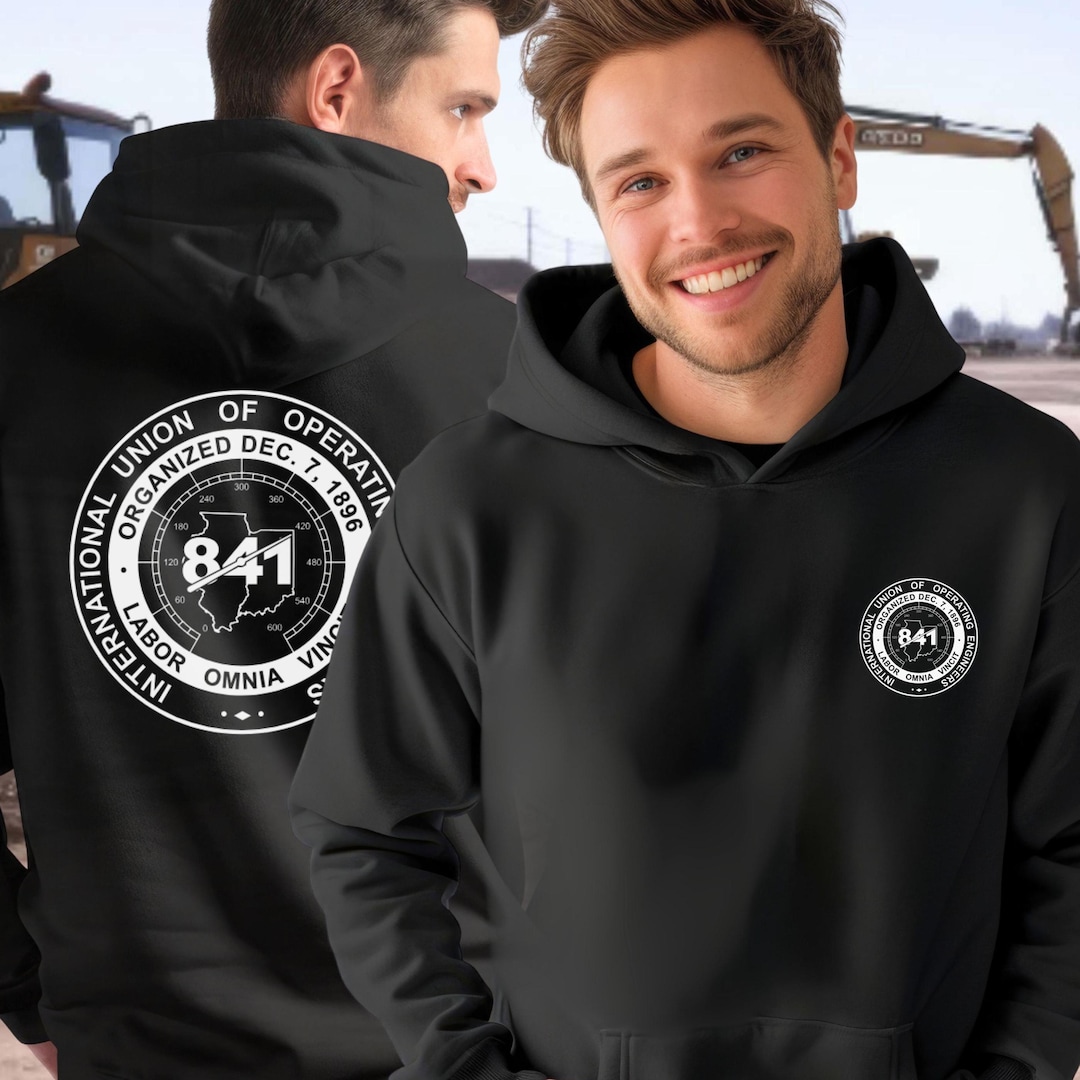 unionパーカー sサイズ　333union drip us Local Union 841, Operating Engineers Hoodie, Union Operator Shirt
