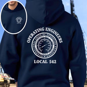IUOE Local 542 Hoodie, Operating Engineers Hoodie, Heavy Equipment Operator Shirt, Hi-Vis, Womens, Mens Pullover, Unisex, Gift For Him,