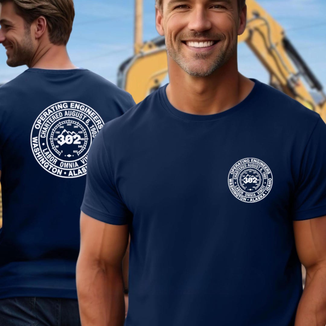 IUOE Local 302 Operating Engineers Tshirt, Union Operator Shirt