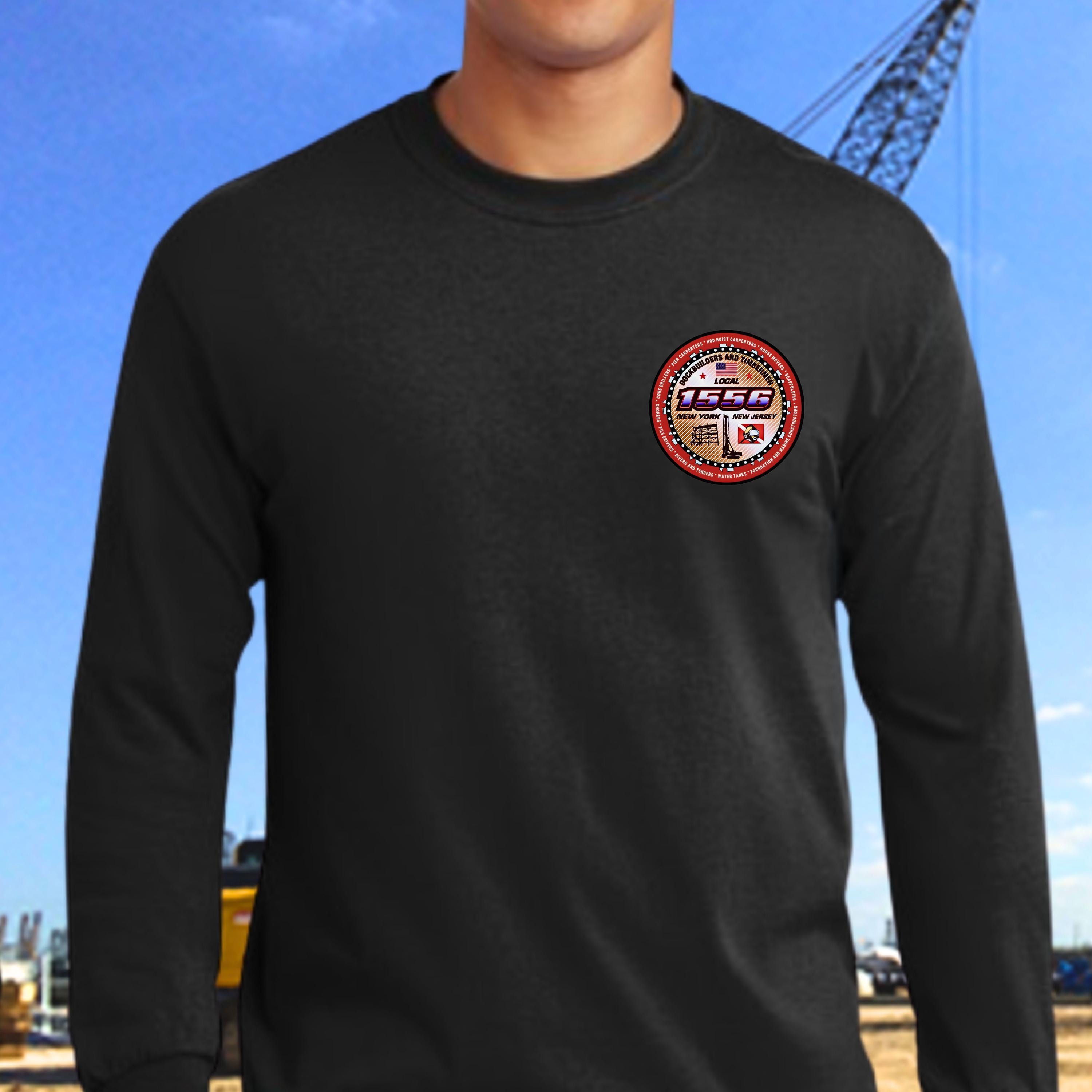 Local 1556 Long Sleeve Tshirt, Union Dockbuilder Tee, NYCDCC Shirt