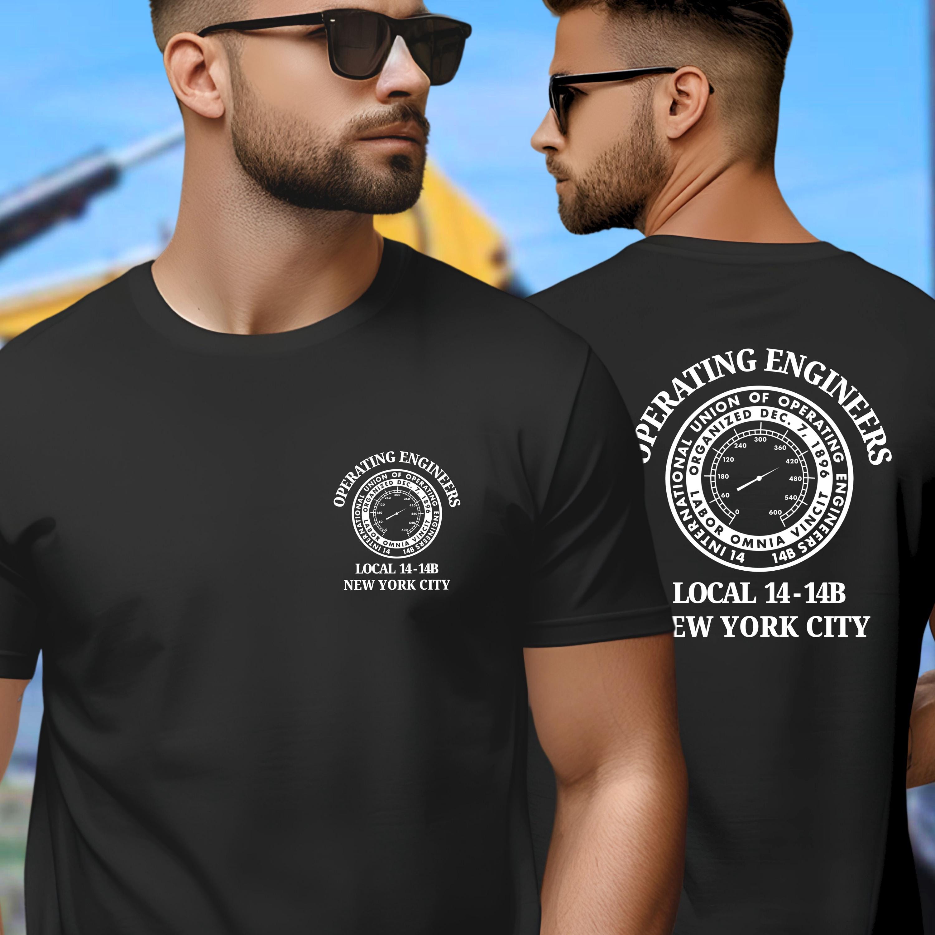 Local 14-14B NYC Operating Engineers T-shirt, Union Operator Shirt