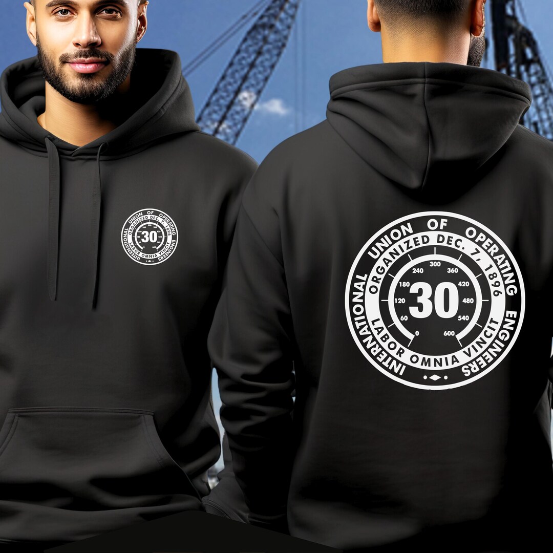Local 30 Operating Engineers Hoodie, Hi Vis Unisex Hooded