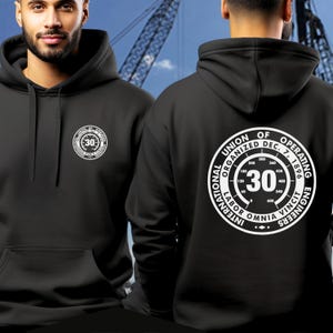 Local 30 Operating Engineers Hoodie, Hi Vis Unisex Hooded Sweatshirt, IUOE Shirt, Union Operator Shirt, Mens, Womens, Gift For Him