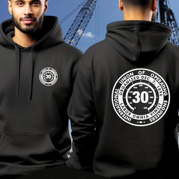 Local 30 Operating Engineers Hoodie, Hi Vis Unisex Hooded
