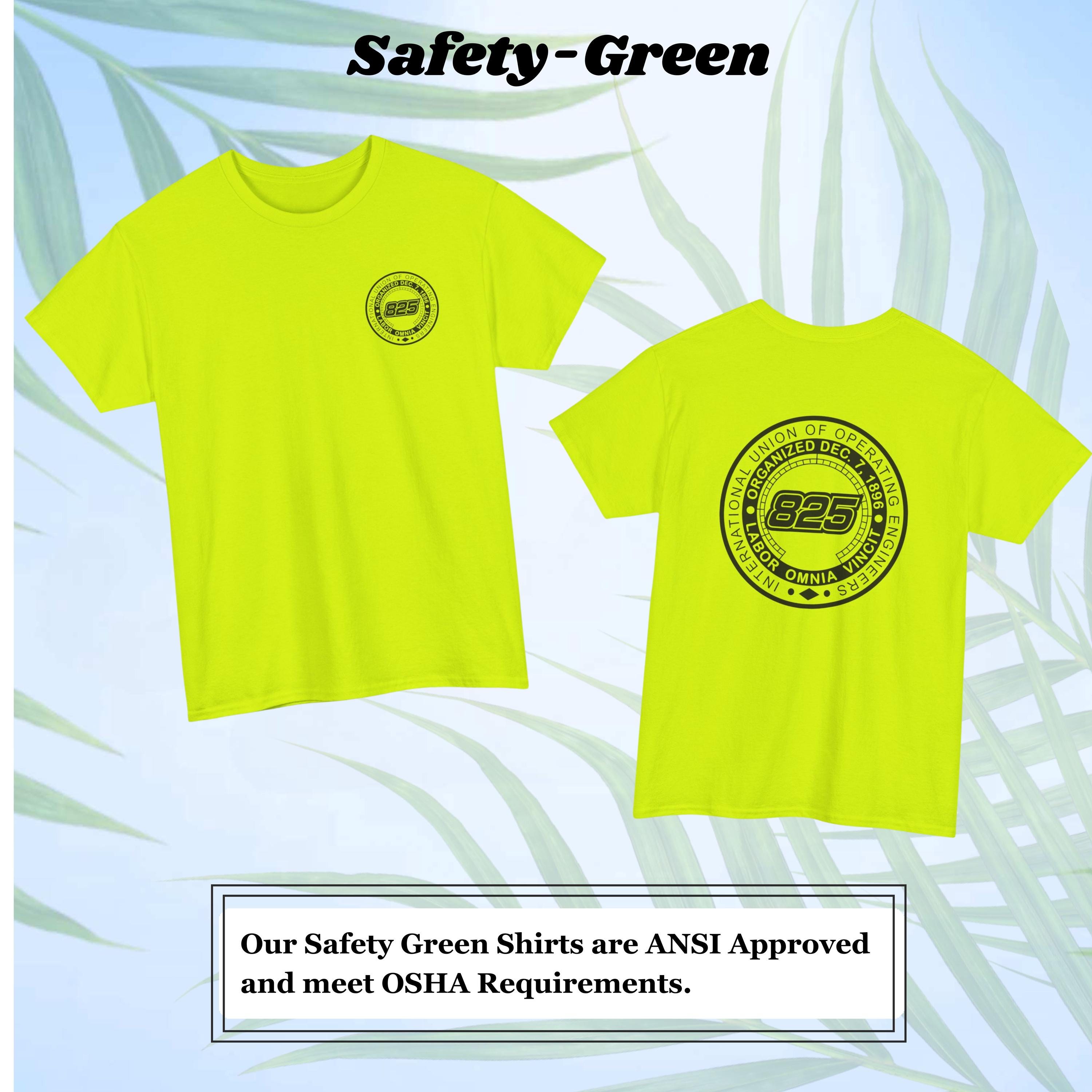 Local 825 Operating Engineers Tshirt, Union Operator Shirt, Hi-vis