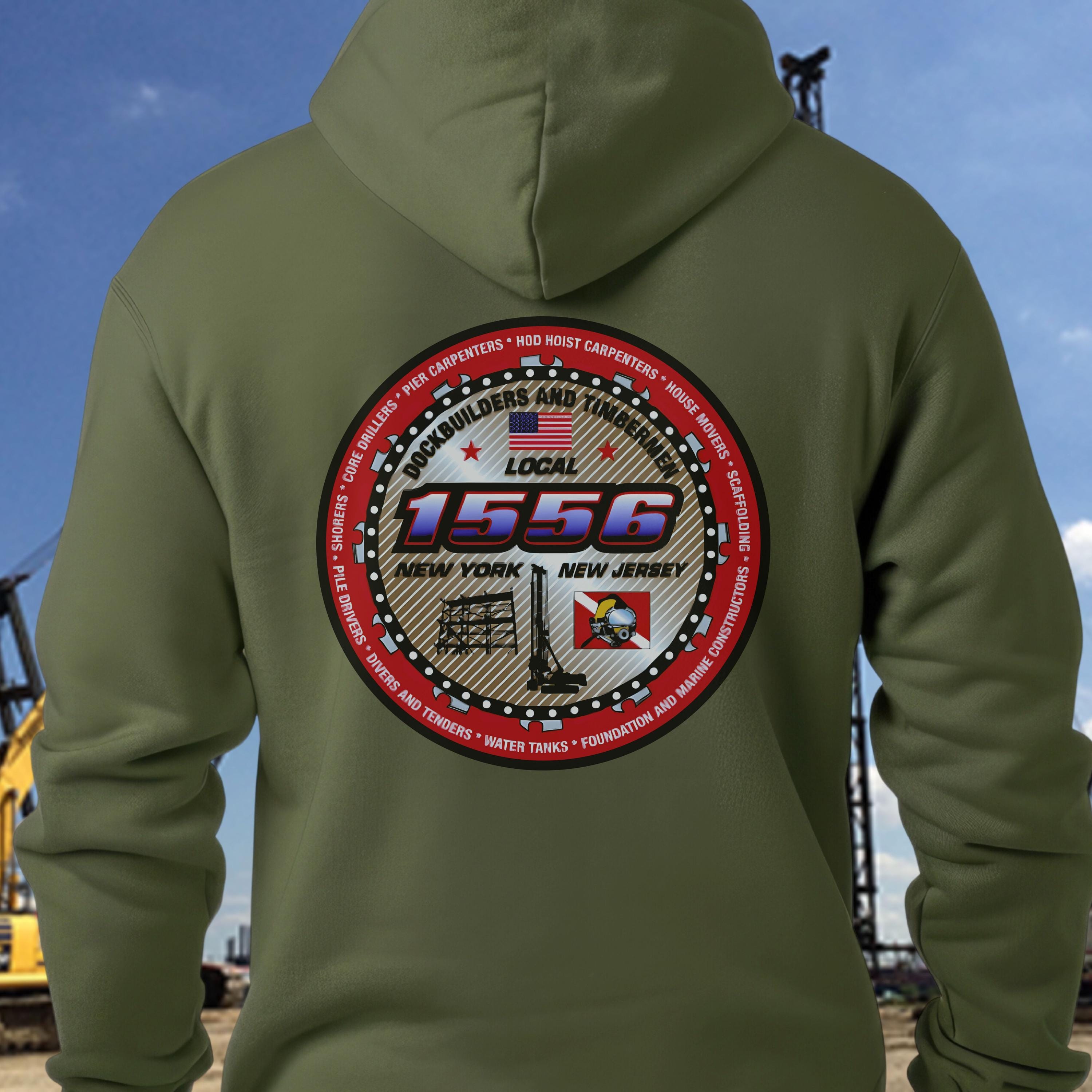 Local 1556 NYCDCC Shirt, Carpenter Hoodie, Union