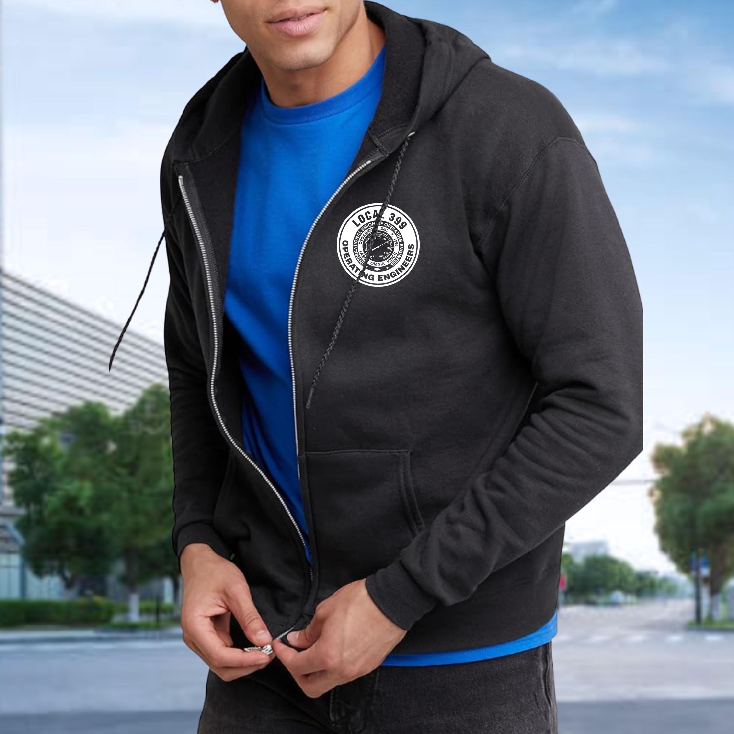 Operating Engineers Local 399 Full Zip Hooded Sweatshirt Jacket