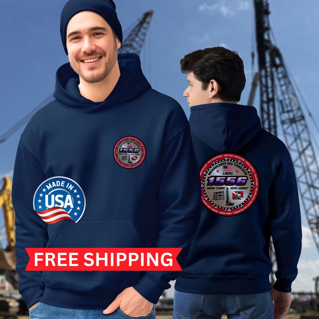 Local 1556 NYCDCC Shirt, Carpenter Hoodie, Union Construction
