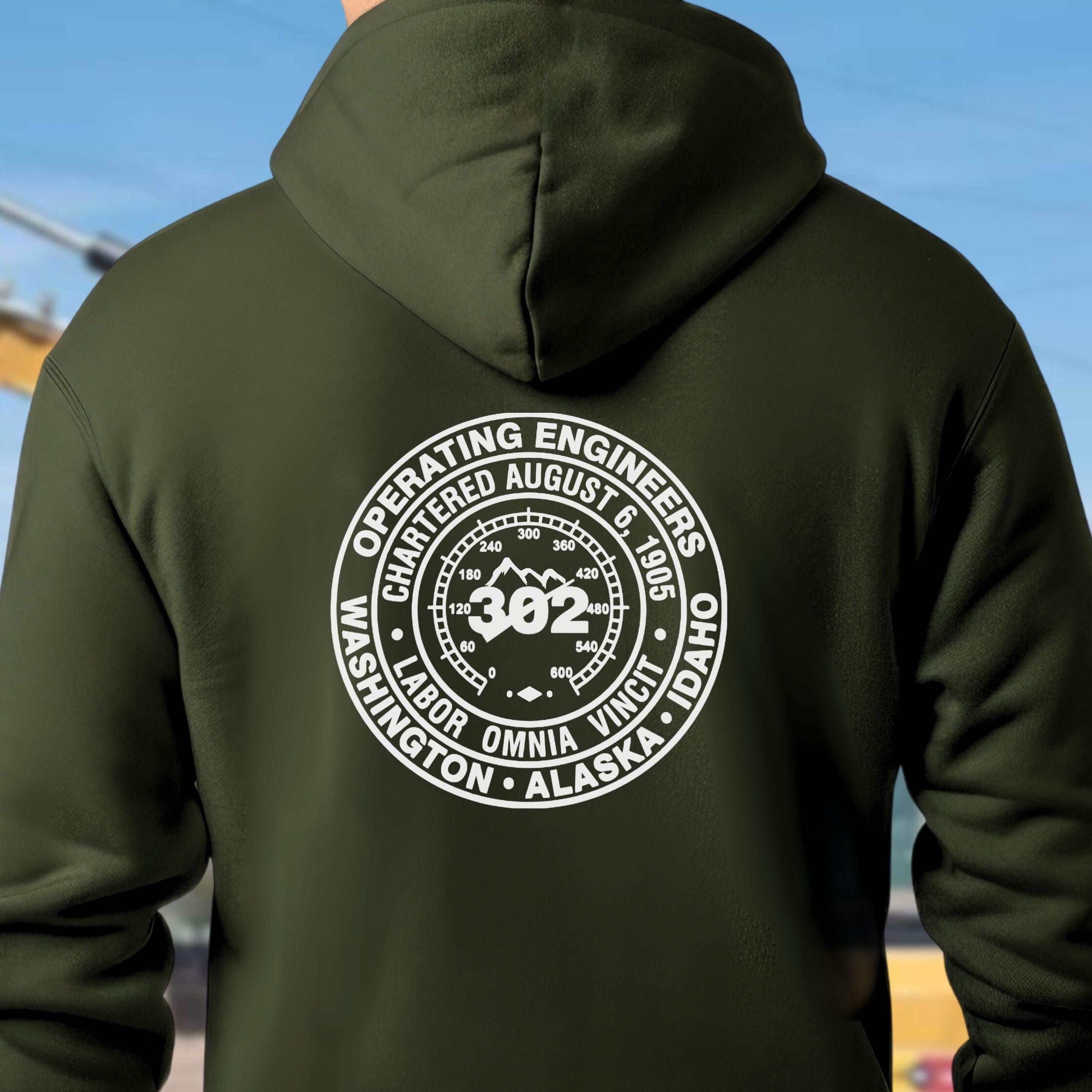 Local Union 302, Operating Engineers Hoodie, Heavy Equipment