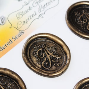 Selo de cera 3D, selo de cera com letras maiúsculas, selo de cera dourado, selo de cera de casamento de envelope adesivo, adesivos de carimbo de convite, envelope de selo de carta
