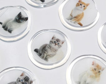 Cat, Kittens Wax Seal Stickers, Sealing Wax, Envelope Wax Seal Stickers, Adhesive Wax Seal, 12 Pieces, Letter Seal