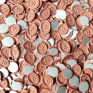 Sigillo di ceralacca rosa 3D, sigillo di ceralacca adesivo, adesivi per matrimonio - invito personalizzato, decorazione busta, sigillo di ceralacca con logo, sigillo di ceralacca 3D