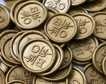 Custom Wedding Adhesive Wax Seals, Personalized Stamp, Monogram Wedding Invitation Stamp Stickers, Envelope Wax Stickers, Letter Seal