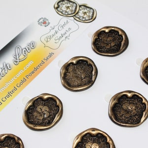 3D-lakzegel, Sakura-lakzegel, gouden lakzegel, zelfklevende envelop bruiloft lakzegel, uitnodigingsstempelstickers, briefzegelenvelop