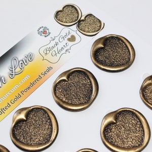 Sello de cera 3D, Corazón 3, Sello de cera, Sello de cera dorado, Sello de cera de boda de sobre adhesivo, Pegatinas de sello de invitación, Sobre de sello de carta