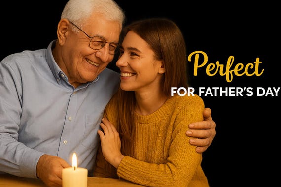 Pop-Up Donald Trump Father's Day Card – Humorous Greeting Card for Dad, Husband, Grandad – Unique Gift for Father's Day – Light-Up Design