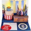 Pop-Up Birthday Card with Light & Sound - Donald Trump Says 'Happy Birthday' - Humorous Greeting for Friends, Family, Spouse