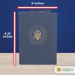 Trump Birthday Card: Pop-Up with Trump's Voice, Light & Sound image 5