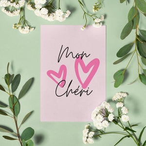 Mon Chéri Franse Valentijnskaart