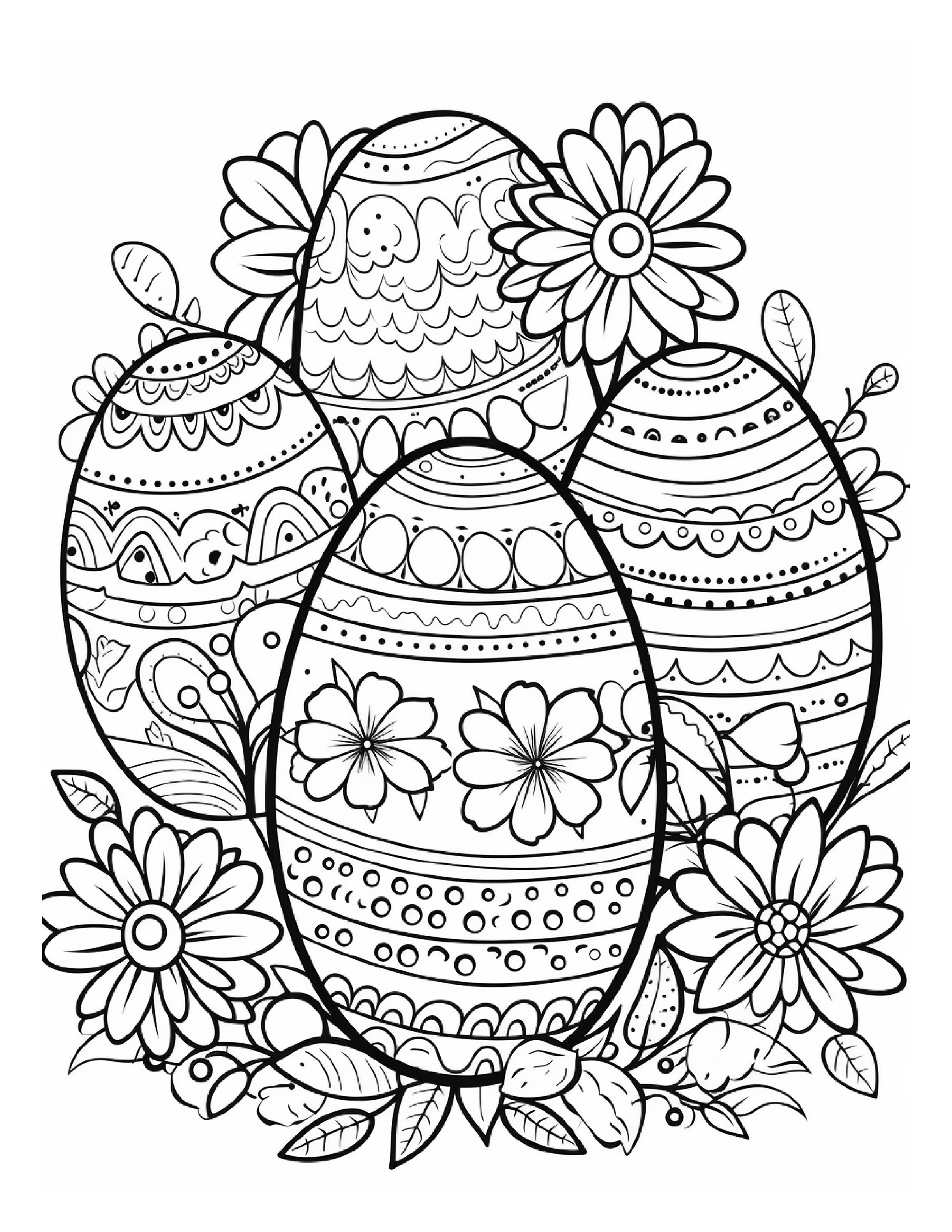 200 Easter Coloring Pages - Etsy