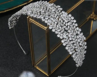 Luxury Crystal Encrusted Wedding Headband