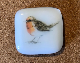 Handmade Robin Charm - Remembrance Gift, Comfort Token