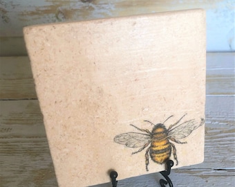 Bee Natural Stone Coaster