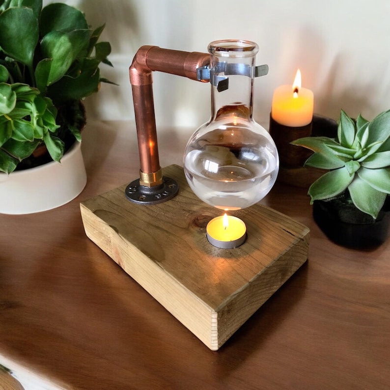 copper lab flask diffuser
