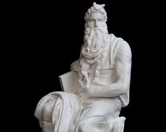 Moses Sculpture at San Pietro in Vincoli by Michelangelo Buonarroti | 3D Printed Sculpture | Different Color & Size Option