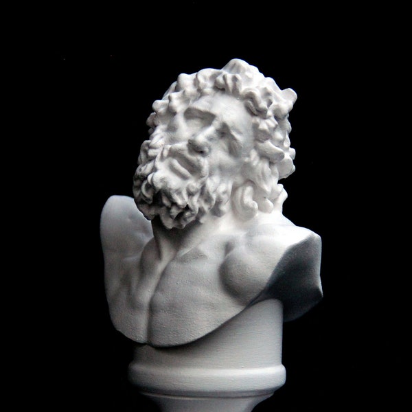 Laocoon Bust, Laocoön and His Sons | Shelf Decoration, Desk Decor, House Design | 3D Printed Sculpture | Different Color & Size Option