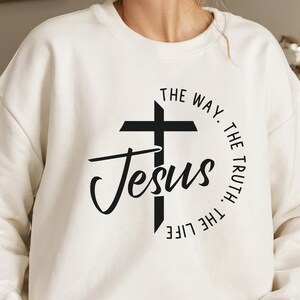 Christian Streetwear, Christian Merch, Unisex Christian Sweatshirt, Christian Hoodie Bible Verse, Jesus Cross Sweatshirt, Jesus Sweatshirt
