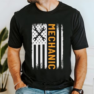 Mechanic Shirt, American Flag Piston, Patriotic Mechanic, Mechanic Gift, Car Mechanic, Diesel Mechanic, Diesel, Diesel Engine, Car lover