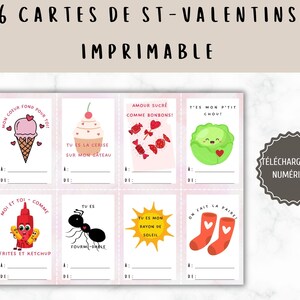 May include: Six printable Valentine's Day cards featuring cute illustrations and fill-in-the-blank spaces for messages. The cards include images of an ice cream cone, a cupcake, candy hearts, a cabbage, an ant, a ketchup bottle, a sun, and a pair of red socks.