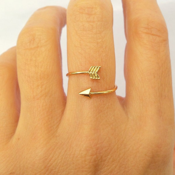 Arrow Ring / Arrow Jewelry / Simple Ring / Statement Rings / Gold, Rose Gold ,Sterling silver Rings / Gift for her / Delicate Ring