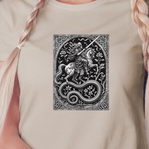 Heroïsche figuren op paarden met slangen - ingewikkelde clipart voor sublimatieontwerp en Instant Download-collectie