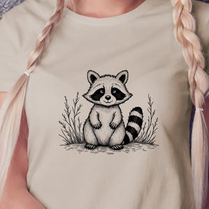 Colección de imágenes prediseñadas de mapache bebé PNG: descarga instantánea para diseño de sublimación: adorable arte PNG de mapache bebé