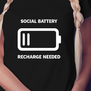 Ícones de bateria social introvertidos - clipart de recarga necessária e diminuição necessária para download instantâneo e design de sublimação