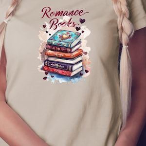Romantik Bücher Clipart: Aquarell Bücher Illustrationen (Digitaler Download)