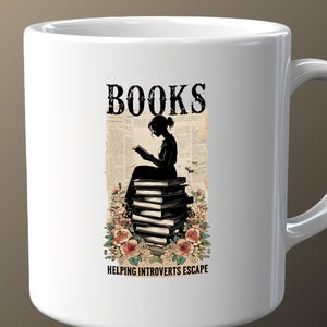 Bücherwurm Silhouette Designs für Introvertierte - Hilfe bei der Flucht Introverts - Sofortiger Download Clipart für Sublimationsprojekte