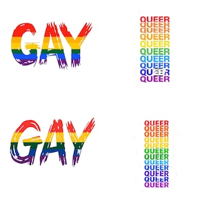 Levendige LGBTQ Pride-clipartbundel: sublimatieontwerpen direct downloaden voor het vieren van queer liefde
