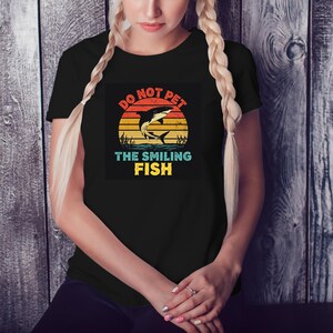 DO NOT PET the smiling fish - Playful Shark Clipart Bundle for Instant Download, Perfect for Sublimation and Fun Merchandise