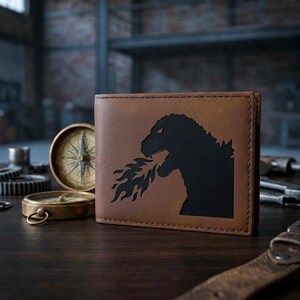 Godzilla Bifold Wallet | RFID Blocking | Monster Gift
