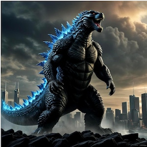 Godzilla Cityscape PNG Clipart | Kaiju Monster Art